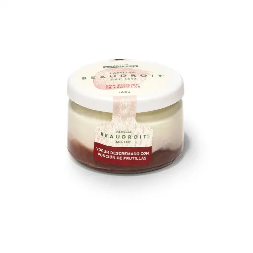 [112150] Yogur descremado frutilla - 160 gr / Pack x 6 unidades