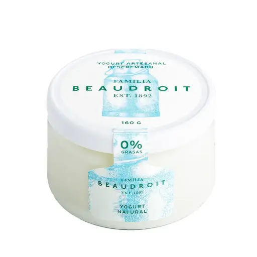 [112021] Yogur descremado natural x 6 unidades. Libre de gluten.