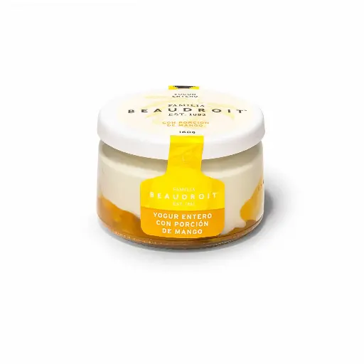 [112053] Yogur entero mango - 160 gr / Pack x 6 unidades.